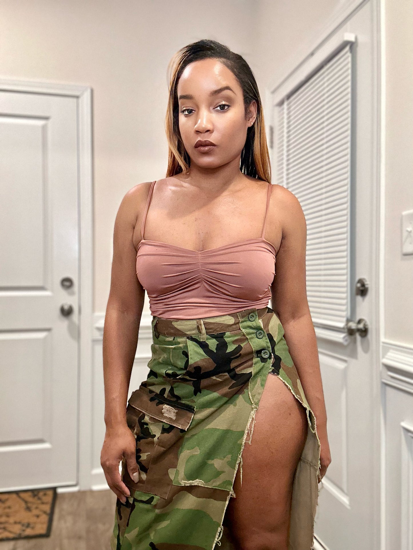 We Salute Camo Skirt