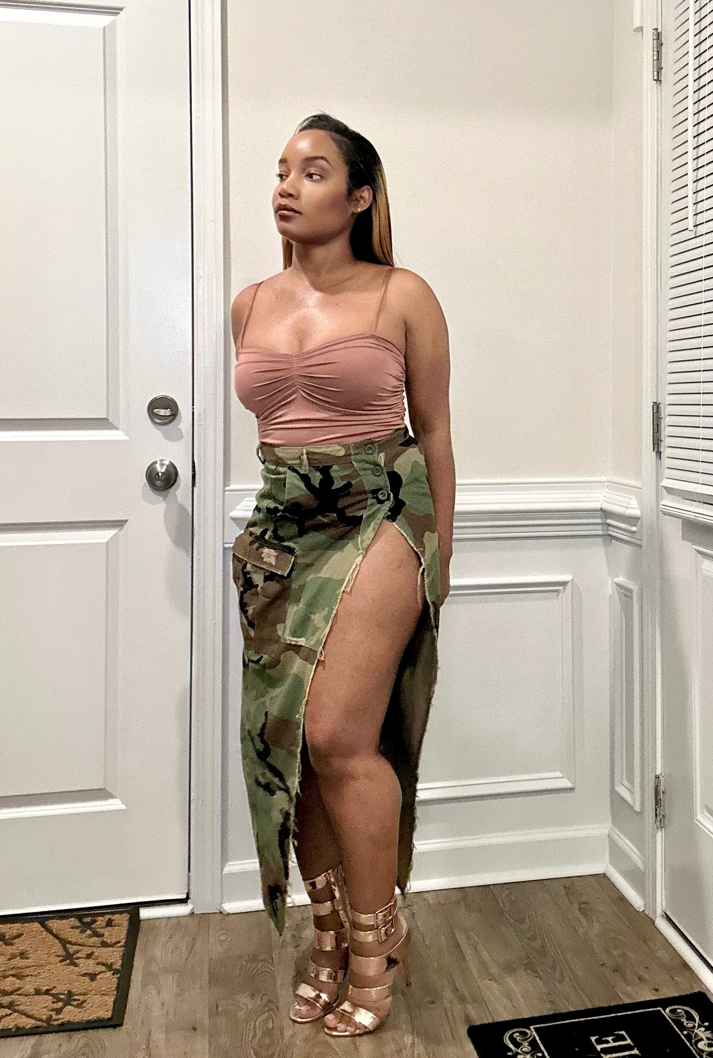 We Salute Camo Skirt